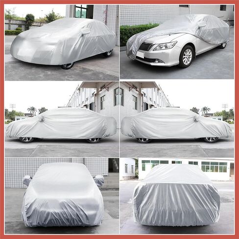 ACROPIX 3L Waterproof Full Car Cover UV Rain Resistant Protection 4.75M 1pcs Car Parts in Saudi Arabia