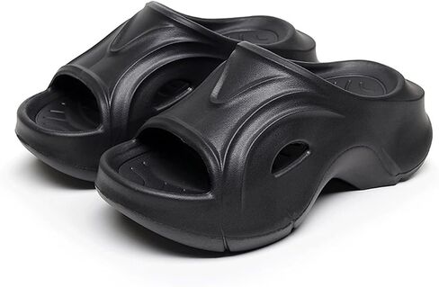 Solaud Women's platform cloud slides sandals Comfortable Thick Bottom High Platform Pool Beach Garden Indoor Outdoor Sandals in Saudi Arabia