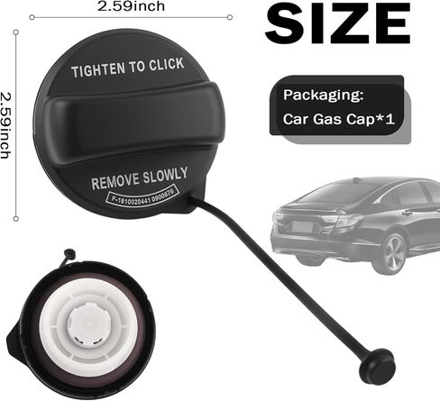 استبدال غطاء غاز السيارة OEM 17670T3WA01، استبدال غطاء وقود السيارة المتين المتوافق مع Honda Civic CR-V Pilot Odyssey، أغطية خزان وقود السيارات الاحترافية مع حشية in Kuwait
