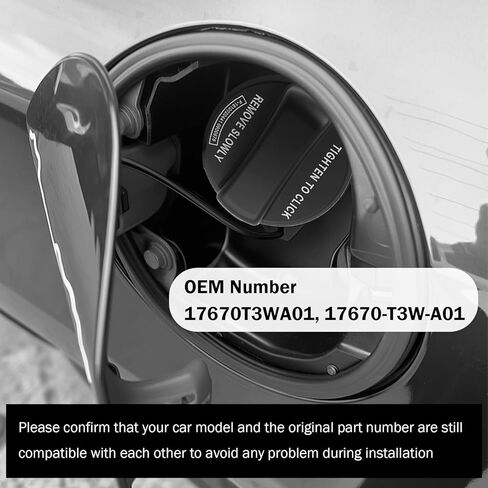 استبدال غطاء غاز السيارة OEM 17670T3WA01، استبدال غطاء وقود السيارة المتين المتوافق مع Honda Civic CR-V Pilot Odyssey، أغطية خزان وقود السيارات الاحترافية مع حشية in Kuwait