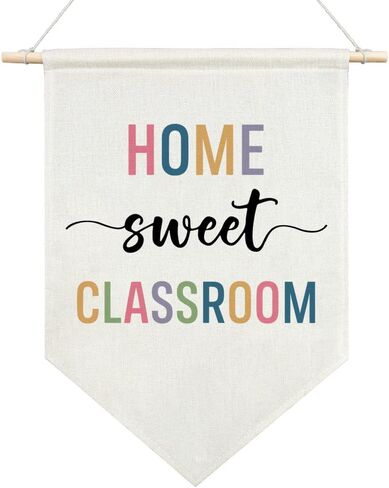 Everyone is Welcome Here Canvas Hanging Pennant Flag, Human Right Hanging Wall Banner for Indoor, Empowerment Thank You Gifts for LGBTQ Friend, Equality Office Gifts for Teacher Mentor Coworker in Saudi Arabia