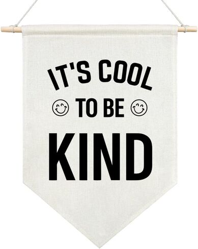 Everyone is Welcome Here Canvas Hanging Pennant Flag, Human Right Hanging Wall Banner for Indoor, Empowerment Thank You Gifts for LGBTQ Friend, Equality Office Gifts for Teacher Mentor Coworker in Saudi Arabia