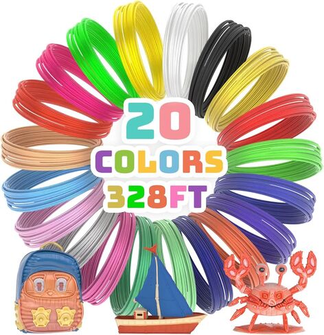 3D Pen PLA Filament Each Color 16.4 Feet 1.75mm 3D Pen Filament Refills 3D Printing Pen Refills Total 492 Feet Strong Toughness for FDM 3D Printer and 3D Pen, 30 Colors in Saudi Arabia