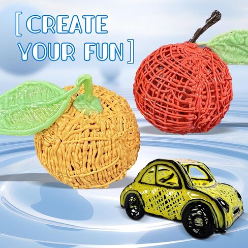 3D Pen Filament,PLA 3D Doodler Pen Filament Refills,230°C No-Clog Flow, 1.75mm, 20 Colors in Pack, 15 feet per Color, Works with SCRIB3D, PIKA3D, MYNT3D and Most Other 3D Printing Pens in Kuwait