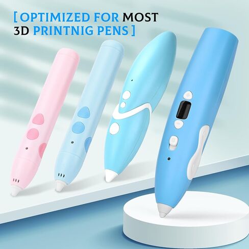 3D Pen Filament,PLA 3D Doodler Pen Filament Refills,230°C No-Clog Flow, 1.75mm, 20 Colors in Pack, 15 feet per Color, Works with SCRIB3D, PIKA3D, MYNT3D and Most Other 3D Printing Pens in Kuwait