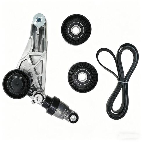 Drive Belt Kit with Tensioner & Idler Pulley Compatible with Wrangler 2012-2017, Wrangler JK 3.6L V6 2018, Replace 4627038AA 4627038AA-KIT 4627038AAKIT in Saudi Arabia