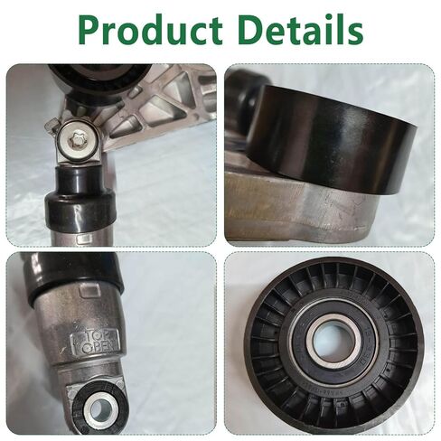 Drive Belt Kit with Tensioner & Idler Pulley Compatible with Wrangler 2012-2017, Wrangler JK 3.6L V6 2018, Replace 4627038AA 4627038AA-KIT 4627038AAKIT in Saudi Arabia