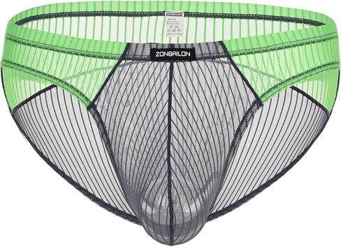 Men's Underwear Briefs Sexy See Through Mesh Breathable Low Rise Panties For Men in Saudi Arabia