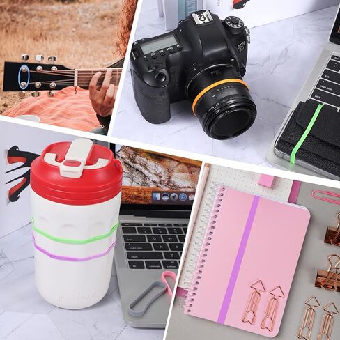 30 Pcs Silicone Rubber Bands 3 Inches Colored Rubber Band Office Supplies Elastic Silicone Bands for Wallet Card Cooking Boxes Wraps Notebook Gift Packing in Saudi Arabia
