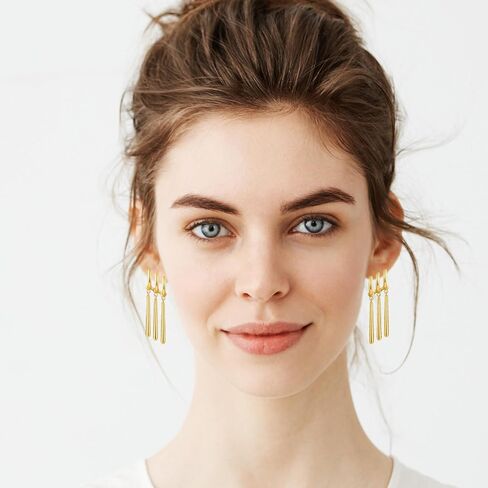 One Piece Anime Earrings Jewelry 2 Piece Set for Men and Women, Just One Ear Piercing, Zoro Cosplay Anime Lovers Stuff Cool Accessories (Gold) in Saudi Arabia