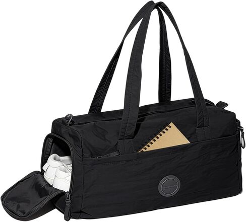 حقيبة رياضية صغيرة للنساء، حقيبة رياضية صغيرة لصالة الألعاب الرياضية مع حجرة للأحذية وجيب مبلل للسفر أثناء ممارسة اليوجا in Kuwait