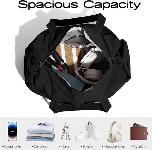 حقيبة رياضية صغيرة للنساء، حقيبة رياضية صغيرة لصالة الألعاب الرياضية مع حجرة للأحذية وجيب مبلل للسفر أثناء ممارسة اليوجا in Kuwait