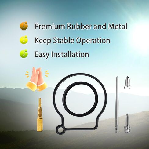 طقم إعادة بناء المكربن ​​Carb متوافق مع Yamaha YFZ50 2017 2018 2019 2020 2021 2022 2023 2024، استبدال 26-10156 2610156 in Kuwait