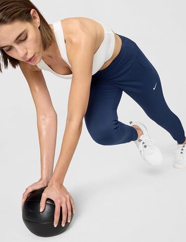 بنطال ركض نسائي من Nike عالي الخصر وكامل الطول in Saudi Arabia