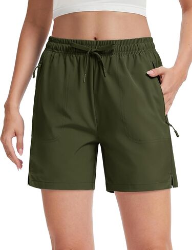 TACVASEN Women's 5" Hiking Shorts Quick Dry Lightweight UPF 50+ Athletic Shorts with Pockets Summer Golf Casul Workout in Saudi Arabia