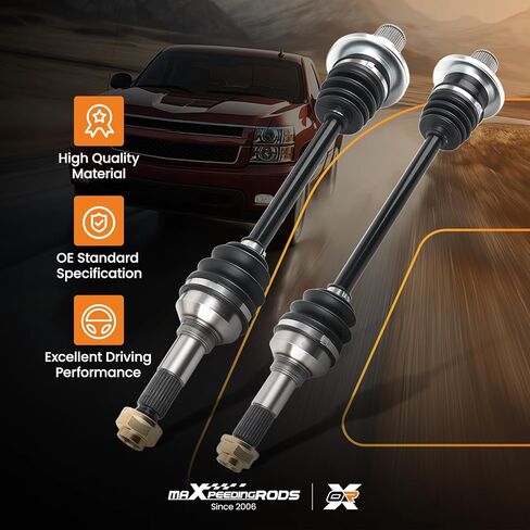 maXpeedingrods Pair (2) Rear CV Axle Shaft Assembly for Yamaha Rhino 450 2006-2009, Rhino 660 2004-2007, Left and Right Side, Replace# 5UG-F530W-00-00, 5UG-F530W-00-00 in Saudi Arabia