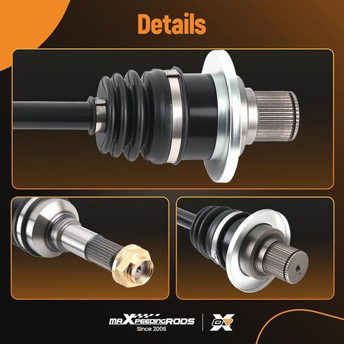 maXpeedingrods Pair (2) Rear CV Axle Shaft Assembly for Yamaha Rhino 450 2006-2009, Rhino 660 2004-2007, Left and Right Side, Replace# 5UG-F530W-00-00, 5UG-F530W-00-00 in Saudi Arabia