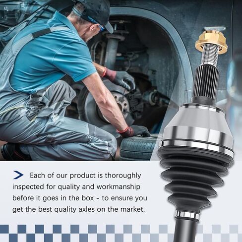 [4WD] Front Driver and Passenger Side CV Axle Compatible with 1999-2004 Jeep Grand Cherokee, 2000 2001 2002 2003 Assembly 60-3298 60-3299, 2 Pcs in Kuwait