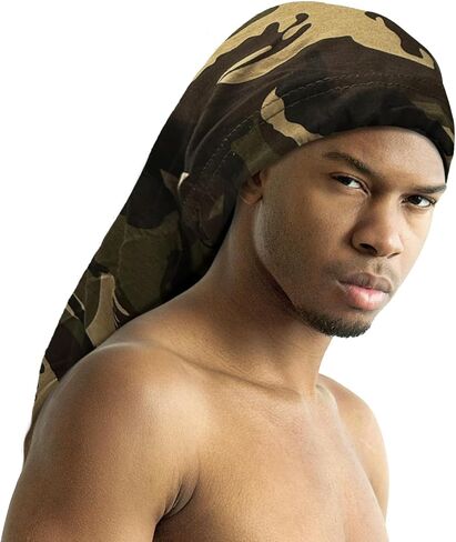 Titan Satin Lined 27" Dreadlock Cap | Long Hair Protection Skull Cap for Men | Comfortable Beanie for Locs in Saudi Arabia