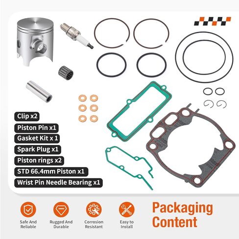 Top End Rubuild Kit STD Bore 66.4mm Piston For Yamaha YZ250 YZ250X 2005-2024 1P8-11631-00-A0 in Saudi Arabia