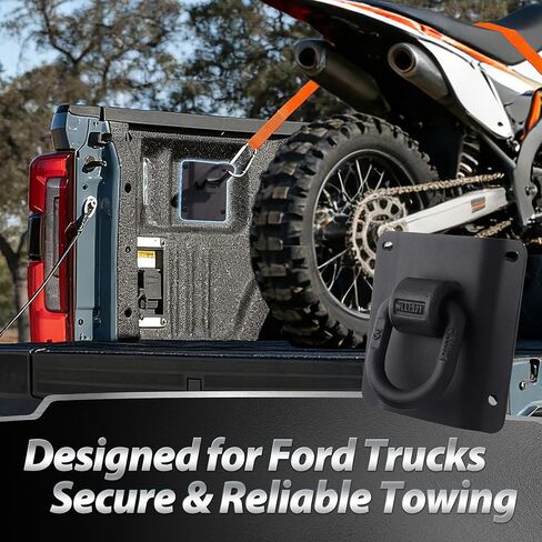 مثبتات ربط لسرير الشاحنة شديدة التحمل لسيارة Ford F150 F250 F350 Raptor 2015-2025، 4 عبوات من أدوات ربط البضائع مع صنبور M6، تحل محل FL3Z-9928408-AB وFL3Z-99000A64-B in Kuwait