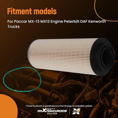 maXpeedingrods Fuel Filter 2277129 for Paccar MX-13, MX13 Engine Peterbilt DAF Kenworth Trucks. Replacement for 2277129PE 1852006 1852006PE 2133096 in Saudi Arabia
