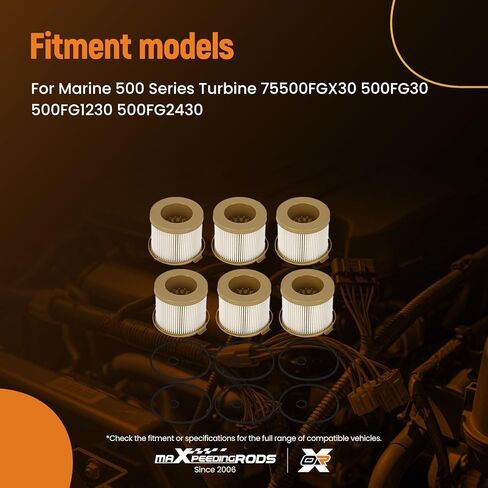 maXpeedingrods Fuel Filter 2010PM-OR for Marine 500 Series Turbine 75500FGX30 500FG30 500FG1230 500FG2430. Replacement for 2010PM, FS19575, CS8597, PF598-30 in Saudi Arabia