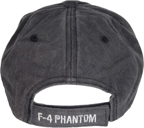 Trade Winds F-4 Phantom USA Flag Grey Gray Cotton Adjustable Embroidered Cap Hat - Officially Licensed in Saudi Arabia