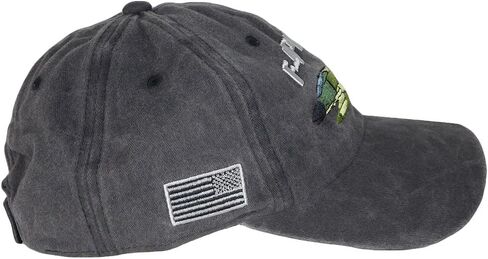 Trade Winds F-4 Phantom USA Flag Grey Gray Cotton Adjustable Embroidered Cap Hat - Officially Licensed in Saudi Arabia