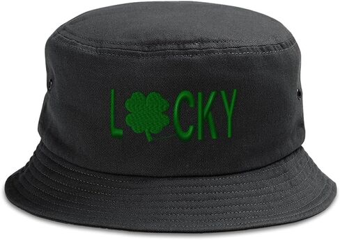 Custom Bucket Outdoor Apparel Hat Lucky Clover St Patrick's Irish Shamrock Hats for Men & Women Cotton in Saudi Arabia