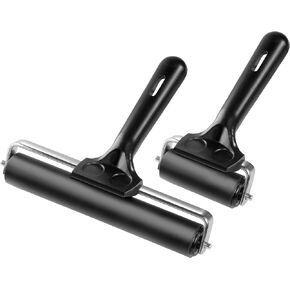 VVVID 5.8-inch Wide Rubber Roller Brayer for Lino Printing, Block Printing and Ink Rolling, Fast and Efficient Ink Coverage