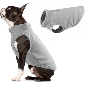 Dog Fleece Vest Jacket Pet Dogs Clothes Warm for Small Dogs Red L