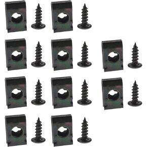 Lot Screw Clips for GY6 Scooter 50-150CC M4X15mm 11x17mm Nut metal 10pcs