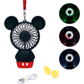 Mickey Lanyard with Rechargable Fan Buddy