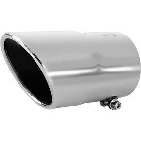 Black Exhaust tip -3.5'' Inlet Bolt on Design- Black Coated Stainless Steel Car Muffler Tips 3.5" ID x 4"OD x 7"L