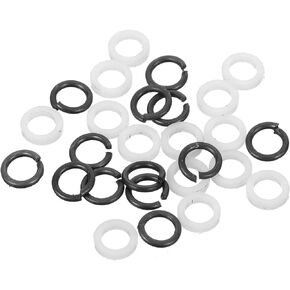Tuner Gasket Washer: Tuning Spacer Shims Gasket Peg Accessory for Electric Guitar String 0.28in 12pcsPlastic 12pcsMetal