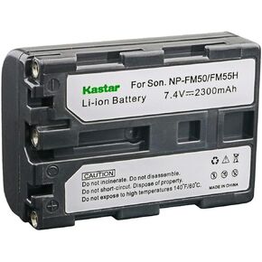 Kastar 1-Pack NP-FM50 / NP-FM55H Battery 7.4V 2300mAh Replacement for Sony DCR-DVD301, DCR-DVD91, DCR-HC14, DCR-HC15, DCR-HC88, DCR-PC6, DCR-PC8, DCR-PC9, DCR-PC100, DCR-PC101, DCR-PC103 Camera