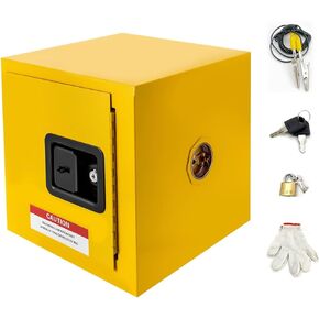 koxuyim Hazardous Storage Cabinets, Industry Safety Cabinet, Dangerous Goods Storage Cabinet,Explosion Proof Cabinet, 2~4.3 Gallon, 13" x 13"x 13"Ultimate Safety and Protection