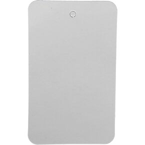 SSWBasics Large Unstrung White Non-Perforated Blank Clothing Tags - 1-3/4"W x 2-7/8"H -