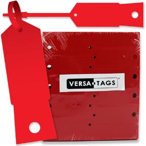 RED Self-Locking Arrow Key Tags (1,000 per pack) Size 4 1/2" X 3/4" (RED)