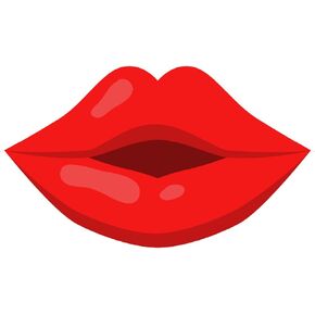 Red Kiss Lips Sticker,2 inch 150pcs Lips Sticker Removable Label for Envelope Seals,Scrapbooking, Arts, Craft,