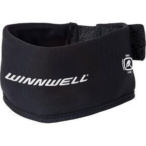 طوق Winnwell Premium لحماية الرقبة - معدات حماية هوكي الجليد مصنوعة لكبار السن والشباب والرجال والنساء - حماية طوق مقاومة للقطع للهوكي، Ringette، Paintball والرياضة in Kuwait