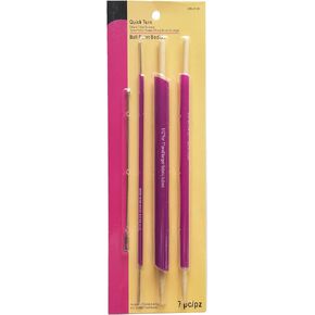 HONEYSEW Fabric Tube Turners Set,3 Count, Assorted Sizes Tube Turners,and 1 Ball Point Bodkin Drawstring Threader for Sewing DIY Tool