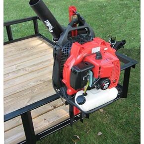 Jungle Jim's Trailer Backpack Blower Holder Rack Compatible with Open and Enclosed Lawn Landscape Trailers Trucks - 1 Backpack Blower Rack