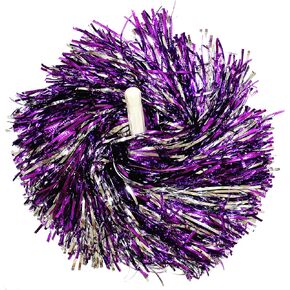 Pair, Metallic Cheerleading Pom Pom for Cheerleading Squads, Party Costume, Hen Party, Holiday Celebration, Stage Performance, and Sports