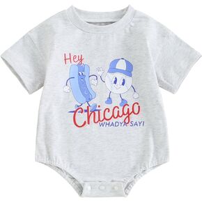 Newborn Baby Boy Summer Outfit Tis The Season Baseball Romper Short Sleeve Bodysuit Infant Game Day Baseball Outfits