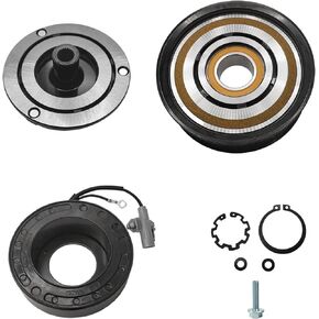 A/C Compressor Clutch Assembly Kit Plate Pulley Bearing Coil 1568 Replacement for 2007-2020 Toyota Tundra 8CYL 5.7L, AC Air Conditioning Compressor Clutch Coil Auto Repair Kit