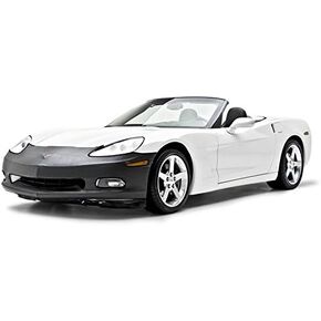Coverking Custom Fit Car Bra Front End Mask Designed for Select Chevrolet Corvette Models: All Weather Velocitex Material, Black