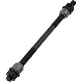 Bike Axle 190mm Bicycle Multiple Speed Rear Hub Axle M10 Black 26TPI Wheel Cone Lock Nut Kit -1PCS