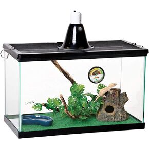 Zilla Basic Tropical Reptile Starter Kit, 10 Gallon Terrarium, for Juvenile Tropical Pets